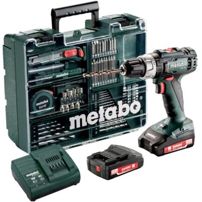 Metabo 602317870 BS 18 L Set di cacciaviti da 2 batterie da 2,0 Ah, 18 V, Et00, 200 W Metabo 602317870 BS 18 L Set di cacciaviti da 2 batterie da 2,0 Ah, 18 V, Et00, 200 W