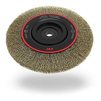 JAZ Cepillo circular alambre ondulado, diam. 300, 5 hileras, multieje Acero Latonado 0,50 JAZ Cepillo circular alambre ondulado, diam. 300, 5 hileras, multieje Acero Latonado 0,50