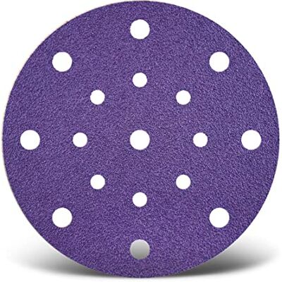 MENZER Titanium HD Dischi abrasivi 150 mm, 17 fori (50 Pz.) G600 MENZER Titanium HD Dischi abrasivi 150 mm, 17 fori (50 Pz.) G600