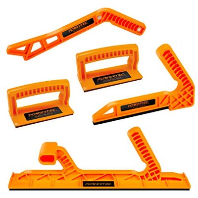 POWERTEC Push Stick & Push Block, L& Magnetic Push Stick Set Fits Table Saw, Router Table, Band Saw & Jointer, Ergonomic Handles w/Max Grip, Pusher Reduces Kickback & Increases Safety. 5PK () POWERTEC Push Stick & Push Block, L& Magnetic Push Stick Set Fits Table Saw, Router Table, Band Saw & Jointer, Ergonomic Handles w/Max Grip, Pusher Reduces Kickback & Increases Safety. 5PK ()