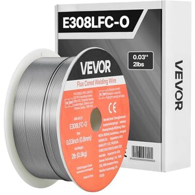 VEVOR Filo Solido per Saldatrice MIG, 0,8 mm 0,9 kg, in Acciaio Inossidabile Senza Gas con Pochi Schizzi per Saldatura ad Arco in Tutte le Posizioni, Autoprotetto per Uso Esterno VEVOR Filo Solido per Saldatrice MIG, 0,8 mm 0,9 kg, in Acciaio Inossidabile Senza Gas con Pochi Schizzi per Saldatura ad Arco in Tutte le Posizioni, Autoprotetto per Uso Esterno