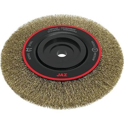 JAZ Cepillo circular alambre ondulado, diam. 300, 5 hileras, multieje Acero Latonado 0,20 JAZ Cepillo circular alambre ondulado, diam. 300, 5 hileras, multieje Acero Latonado 0,20