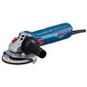 Bosch Smerigliatrice angolare a filo GWS 12-125 (Ø disco: 125 mm, 1200 W potenza, prot. contro riavvio accidentale, incl. cuffia protezione, dado serraggio, impugnatura suppl. standard)