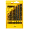 DeWalt FORATURA NEL METALLO SET PUNTE HSS-R DIN 338 Set 10 punte HSS-R in cassettina di plastica Diametri: 1, 2, 3, 4,5, 6, 7, 8, 9,10 mm