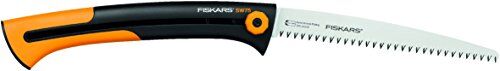 Fiskars Xtract Seghetto da Giardino con Lama Retrattile SW75, Nero/Arancione, 56 cm, 1000614