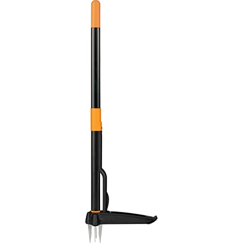 Fiskars Estirpatore, Lunghezza: 90 cm, Ganasce in Acciaio Inox/Manico in Plastica, Nero/Arancione, Solid,