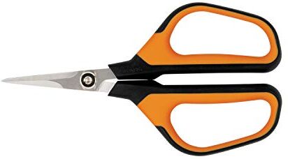 Fiskars Cesoie da Potatura SP15, Lunghezza: 23,8 cm, Lame in Acciaio di Qualità e Manici in Plastica, Nero/Arancione, Solid,