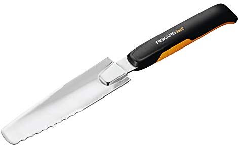 Fiskars Estirpatore per erbacce con radici profonde, Lunghezza: 39,6 cm, Nero/Arancione, Acciaio inossidabile/Plastica, Xact,