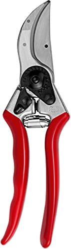 FELCO Cesoie da giardino n° 2 (capacità di taglio Ø 25 mm, cesoie per mani grandi, lunghezza 215 mm, cesoie da giardino con scanalatura per linfa, manici ergonomici)