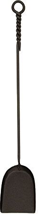 Minuteman International Rope Handle Single Fireplace Tool, Shovel Strumento per caminetto Pala, Nero, Standard 28-in