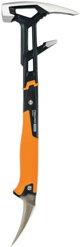 Fiskars Attrezzo di demolizione IsoCore M per diversi lavori di demolizione, Lunghezza: 46,2 cm, Peso: 1,38 kg, Nero/Arancione,