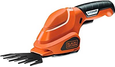 Black & Decker CESOIA A BATTERIA LITIO 3.6 V LARGHEZZA TAGLIO 10 cm BASE DI RICARICA E INDICATORE LED -QW