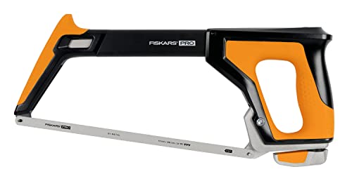 Fiskars Sega ad Arco Pro, Lunghezza della Lama: 30 cm, 24 TPI, Nero/Arancione, TrueTension,