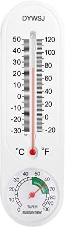 Generic Termometro igrometro Misuratore di umidità Termometri Misuratore di umidità Temperatura Misuratore di umidità con Celsius/Fahrenheit per esterni e interni Patio Giardino Serra