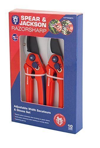 Jackson Razorsharp Set di cesoie a larghezza regolabile e guanti