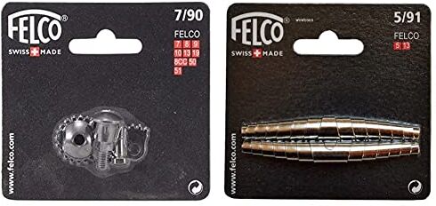 FELCO Kit di Riparazione 7/90 (per cesoie F7, F8, F9, F10, F13, Montaggio Facile, Accessori cesoie) & Molle di Ricambio (5/91) Molla di Ricambio nichelata per Forbici, cesoie e tosatrici