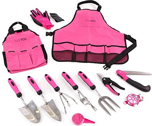 SIXTOL Garden PINK 12 Set attrezzi da giardino