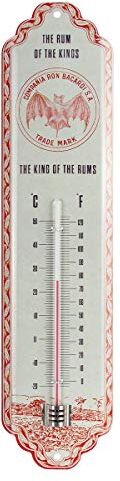 ART Bacardi Analoges Retro Thermometer The King Of The Rums