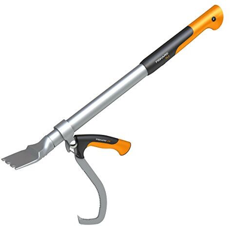 Fiskars Leva a uncino, Per la lavorazione del legno, Lunghezza: 70 cm, Nero/Arancione/Argento, WoodXpert, M,