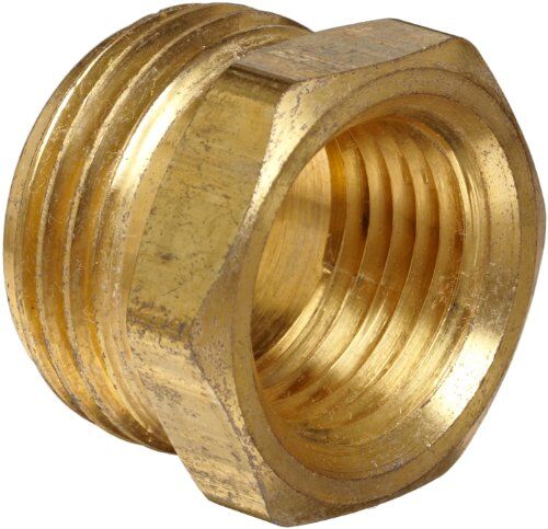 Anderson Metals  Raccordo in ottone per tubo da giardino, connettore maschio da 3/4" x 3/4" femmina