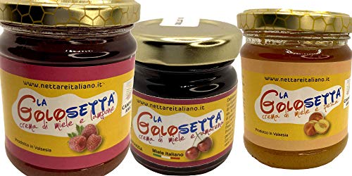 Generico Crema di Miele Da Agricoltura Biologica Per Bambini e Adulti Miele Con Frutta 3 x 250 gr Valsesia Prodotto Dolce Naturale Made in Italy Senza Conservanti 3 X 250 GR