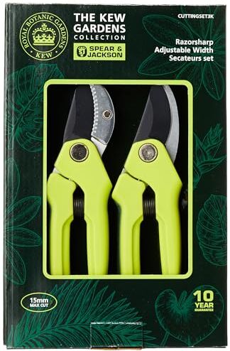 Jackson CUTTINGSET2K Kew Gardens Collection Set di cesoie bypass e a incudine