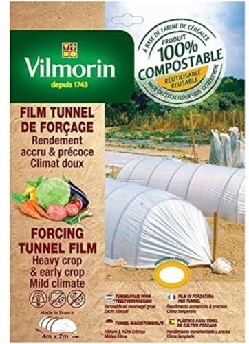 Vilmorin Tunnel di forza, farina di cereali, 2 x 4 m, 20 μm, colore naturale