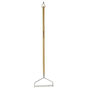 Kent & Stowe Rastrello da giardino con manico lungo – Rastrello per foglie in acciaio inossidabile con manico in frassino, lunghezza: 158 cm Kent & Stowe Rastrello da giardino con manico lungo – Rastrello per foglie in acciaio inossidabile con manico in frassino, lunghezza: 158 cm