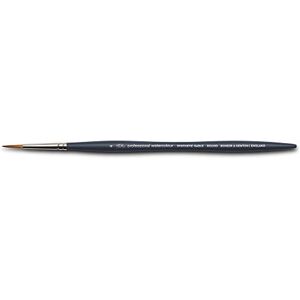 Winsor & Newton Pennello professionale per acquerelli, con fibre sintetiche, manico ergonomico, durevole e indeformabile, manico corto – Pennello rotondo n. 4 Winsor & Newton Pennello professionale per acquerelli, con fibre sintetiche, manico ergonomico, durevole e indeformabile, manico corto – Pennello rotondo n. 4