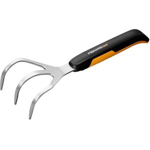 Fiskars Sarchiello con 3 denti, Lunghezza: 32,3 cm, Larghezza: 9,2 cm, Nero/Arancione, Acciaio inossidabile/Plastica, Xact, Fiskars Sarchiello con 3 denti, Lunghezza: 32,3 cm, Larghezza: 9,2 cm, Nero/Arancione, Acciaio inossidabile/Plastica, Xact,