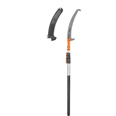 Bradas KT-V1501-300, Segaccio professionale con manico regolabile 135-300 cm, Seghetto allungabile per potatura, sega multiuso per potature a mano. Lunghezza lama 36 cm. Bradas KT-V1501-300, Segaccio professionale con manico regolabile 135-300 cm, Seghetto allungabile per potatura, sega multiuso per potature a mano. Lunghezza lama 36 cm.
