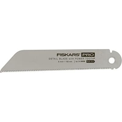 Fiskars Original Lama di Ricambio Pro per Sega Pieghevole a Taglio Tirante PowerTooth (1062932), Lunghezza della Lama: 15 cm, 19 TPI, Fiskars Original Lama di Ricambio Pro per Sega Pieghevole a Taglio Tirante PowerTooth (1062932), Lunghezza della Lama: 15 cm, 19 TPI,