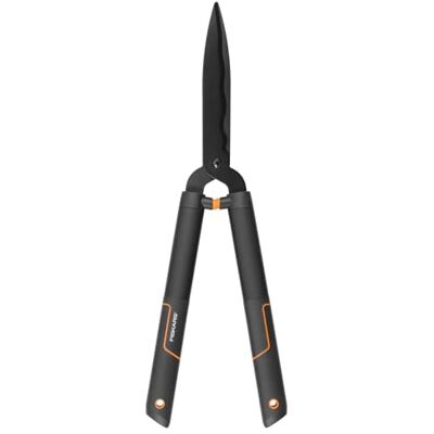 Fiskars Cesoie per siepi SingleStep, Lame ondulate in acciaio di alta qualità, Lunghezza: 58 cm, Nero opaco, HS22, 1001433 Fiskars Cesoie per siepi SingleStep, Lame ondulate in acciaio di alta qualità, Lunghezza: 58 cm, Nero opaco, HS22, 1001433