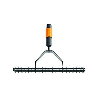 Fiskars Arieggiatore, Testa di attrezzo, Larghezza: 37 cm, Nero/Arancione, QuikFit, Fiskars Arieggiatore, Testa di attrezzo, Larghezza: 37 cm, Nero/Arancione, QuikFit,