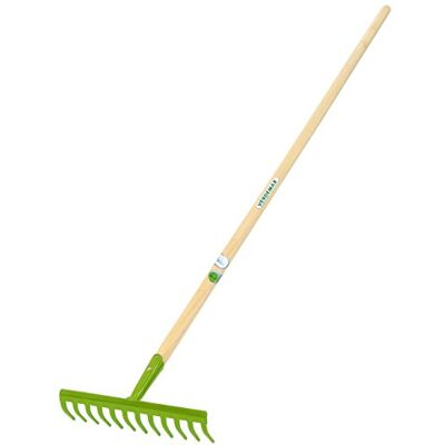 VERDEMAX 3284, rastrello da 130 cm con 12 Denti e Manico in Legno con Certificazione FSC VERDEMAX 3284, rastrello da 130 cm con 12 Denti e Manico in Legno con Certificazione FSC