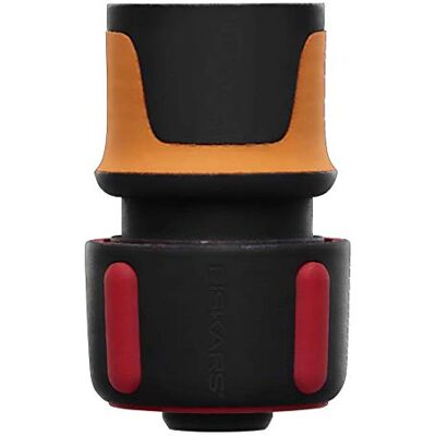 Fiskars Connettore Tubo, Inserti SoftGrip, Misura Universale, Ø 1,9 cm (3/4''), 40 g, Nero/Arancione/Rosso, Fiskars Connettore Tubo, Inserti SoftGrip, Misura Universale, Ø 1,9 cm (3/4''), 40 g, Nero/Arancione/Rosso,