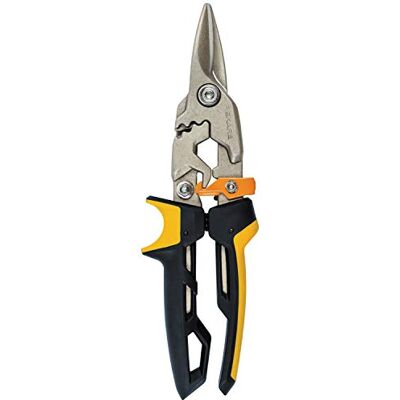 Fiskars Cesoie per lamiere PowerGear, Nero/Arancione, 25.2 cm Fiskars Cesoie per lamiere PowerGear, Nero/Arancione, 25.2 cm