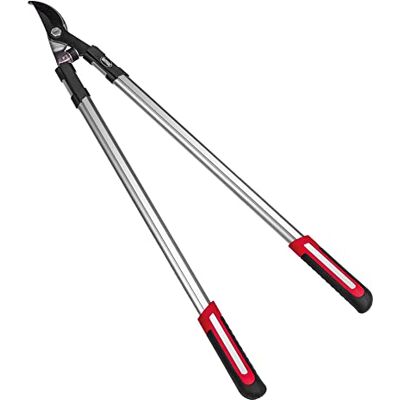 Amig Forbici da Potatura a Due Mani Manico in Alluminio e Lama Rivestita in Teflon 45 cm Taglio Bypass Capacità di Taglio 38 mm Per Rami Verdi e Umidi di Alberi e Arbusti Amig Forbici da Potatura a Due Mani Manico in Alluminio e Lama Rivestita in Teflon 45 cm Taglio Bypass Capacità di Taglio 38 mm Per Rami Verdi e Umidi di Alberi e Arbusti