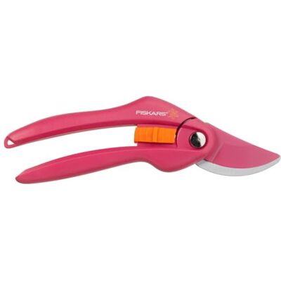 Fiskars Forbici con Lame Bypass, Lunghezza: 20 Cm, Diametro di Taglio: 2.2 Cm, Lame in Acciaio al Carbonio con Rivestimento Antiaderente/Impugnature in Plastica Rinforzata con Fibra di Vetro Fiskars Forbici con Lame Bypass, Lunghezza: 20 Cm, Diametro di Taglio: 2.2 Cm, Lame in Acciaio al Carbonio con Rivestimento Antiaderente/Impugnature in Plastica Rinforzata con Fibra di Vetro