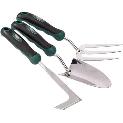 Draper Expert 3 Pezzi Resistente dell'Acciaio Inossidabile Forcella, cazzuola e strigliatori Set Draper Expert 3 Pezzi Resistente dell'Acciaio Inossidabile Forcella, cazzuola e strigliatori Set