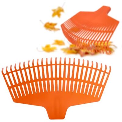 KADAX Rastrello robusto in plastica, senza manico, larghezza 45 cm, per foglie e giardino KADAX Rastrello robusto in plastica, senza manico, larghezza 45 cm, per foglie e giardino