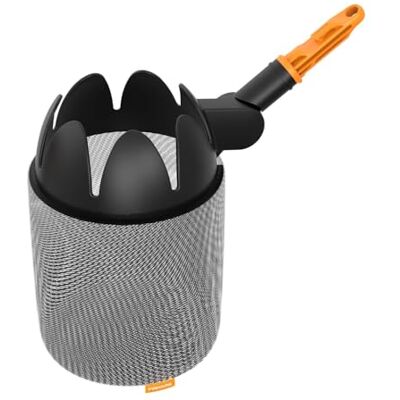 Fiskars Oneclick Raccoglitore di Frutta, Accessorio con Sacco in Rete Morbida, Cambio Senza Sforzo con Un Solo Clic, Lavabile in Lavatrice, Nero/Arancione, Fiskars Oneclick Raccoglitore di Frutta, Accessorio con Sacco in Rete Morbida, Cambio Senza Sforzo con Un Solo Clic, Lavabile in Lavatrice, Nero/Arancione,