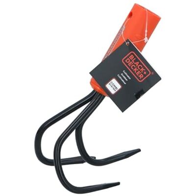 Black & Decker Coltivatore a mano Combi System Coltivatore a tre denti Arrosto da giardino per allentare il terreno Coltivatore per bordi e fioriere Arancione Nero Black & Decker Coltivatore a mano Combi System Coltivatore a tre denti Arrosto da giardino per allentare il terreno Coltivatore per bordi e fioriere Arancione Nero