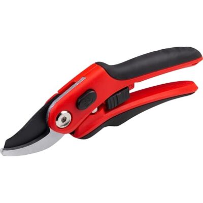 Meister Cesoie da potatura con lama bypass Rivestimento Ilaflon Manico regolabile, per legno fresco e secco, tagli precisi, cesoie per rose, cesoie da potatura, cesoie per piante Meister Cesoie da potatura con lama bypass Rivestimento Ilaflon Manico regolabile, per legno fresco e secco, tagli precisi, cesoie per rose, cesoie da potatura, cesoie per piante