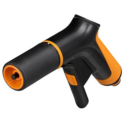 Fiskars Pistola per Irrigazione, 2 Funzioni, Flusso Regolabile di Continuo, Con Regolatore Anteriore e Interruttore a Leva On/Off, Misura Universale, Nero/Arancione, Fiskars Pistola per Irrigazione, 2 Funzioni, Flusso Regolabile di Continuo, Con Regolatore Anteriore e Interruttore a Leva On/Off, Misura Universale, Nero/Arancione,