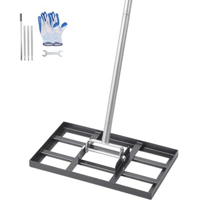 VEVOR Rastrello Livellatore per Prato, Livellatore con Manico 1980 mm, Piastra di Base 254x430 mm per Terreno in Acciaio al Carbonio Antiruggine, 5 Altezze Regolabili per Campo da Golf VEVOR Rastrello Livellatore per Prato, Livellatore con Manico 1980 mm, Piastra di Base 254x430 mm per Terreno in Acciaio al Carbonio Antiruggine, 5 Altezze Regolabili per Campo da Golf