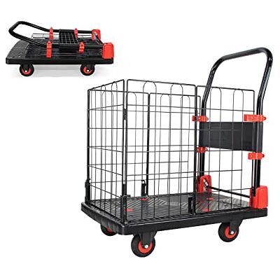 Uholan Carrello pieghevole per carrello a mano, con ruote, per trasportare pesi di 350 libbre Uholan Carrello pieghevole per carrello a mano, con ruote, per trasportare pesi di 350 libbre