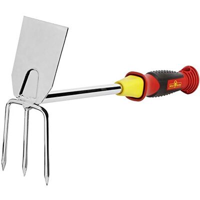 WOLF Garten Wolf-Garten 3022000 LN-2K Zappetta Doppia, Rosso/Argento WOLF Garten Wolf-Garten 3022000 LN-2K Zappetta Doppia, Rosso/Argento