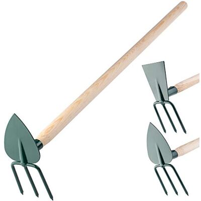 KADAX Zade, Zoe Garden, Doppio Buco Giardino, allentamento e Pavimento, Accessori da Giardino Realizzati in Metallo, Erba Rimuovere Le (Piccole, 3 Denti Cuore, con Maniglia di Legno) KADAX Zade, Zoe Garden, Doppio Buco Giardino, allentamento e Pavimento, Accessori da Giardino Realizzati in Metallo, Erba Rimuovere Le (Piccole, 3 Denti Cuore, con Maniglia di Legno)
