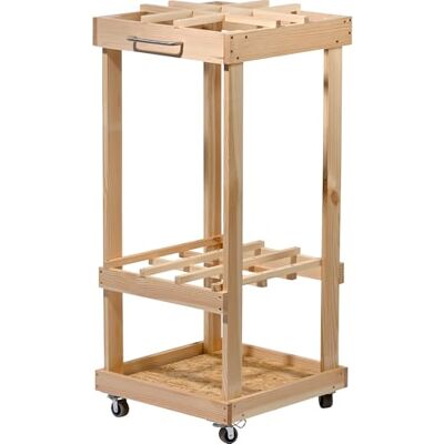 dobar ® Organizer per attrezzi da giardino su ruote – Supporto portatile da giardino in legno – Scaffale portautensili da giardino girevole per giardino, garage e capannone – 38 x 38 x 86 cm dobar ® Organizer per attrezzi da giardino su ruote – Supporto portatile da giardino in legno – Scaffale portautensili da giardino girevole per giardino, garage e capannone – 38 x 38 x 86 cm
